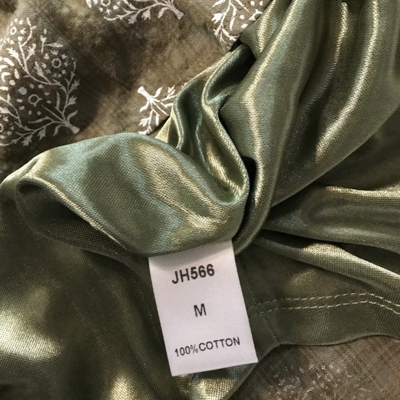 THML Halter Neck Sleeveless Embroidered Crochet Batik Print dress size M - Picture 11 of 12